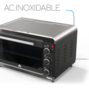 HORNO ELECTRICO NEBA H52A NEGRO-ACERO 52L