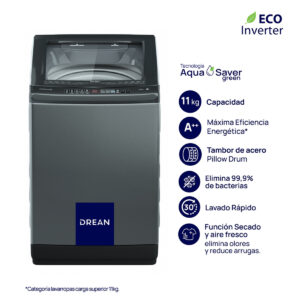 LAVA CARGA SUPERIOR DREAN LPDR1165LG 11KG
