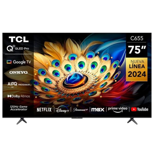 SMART TV LED 75 TCL 75C655 4K GOOGLE QLED