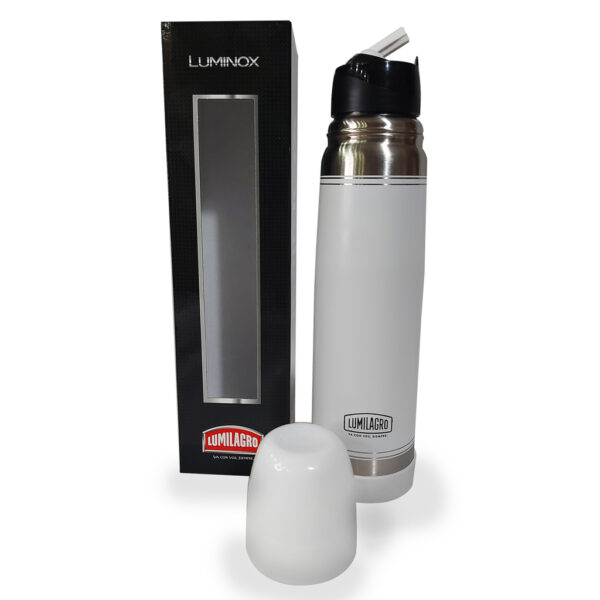 TERMO MATE LUMILAGRO LUMINOX BLANCO