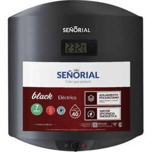 TERMOTANQUE SEÑORIAL 40L TSBE40 ELECTRICO BLACK 2.0