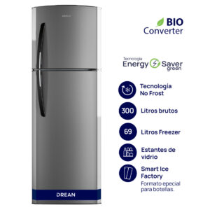 HELADERA DREAN RDA300FHRT STEEL NO FROST