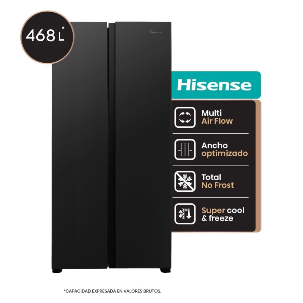 HEL HISENSE RS3N428NAB SBS NEGRA
