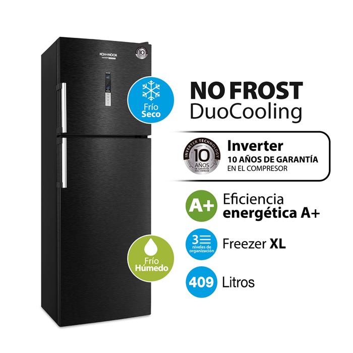 HELADERA KOH-I-NOOR KHDF42DI/9 NEGRA