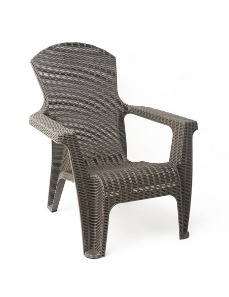 SILLON G LIFE RATAN ROMA GRAFITO