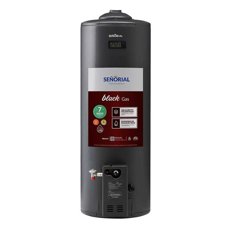 TERMOTANQUE SEÑORIAL 110L MG TSBG110 BLACK SUPERIOR