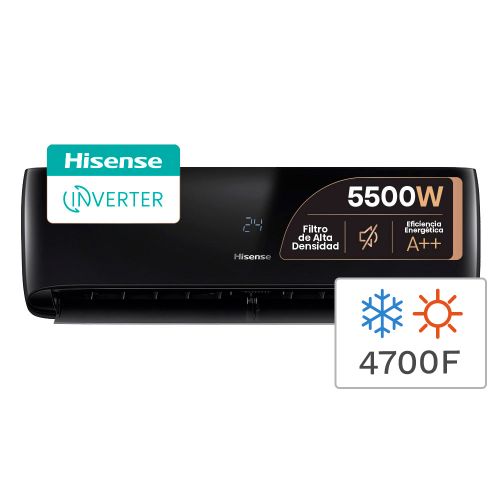 AIRE SPLIT 5500W F/C HISENSE AS18UR4SXSCA00B BLACK INVERTER