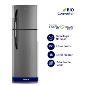 HELADERA DREAN RDA250FVRT STEEL NO FROST