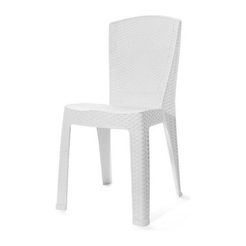SILLA SIMIL RATTAN BLANCA