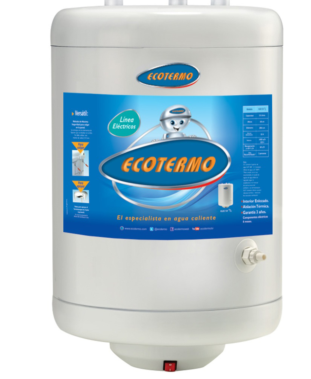 TERMOTANQUE ECOTERMO 53 ELECTRICO BI CONEXION