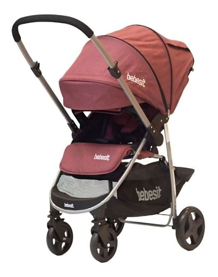COCHE BEBE BEBESIT 1390 ROSADO