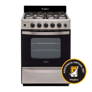 COCINA WHIRPOOL WFX57DI ACERO REJAS FUNDICION