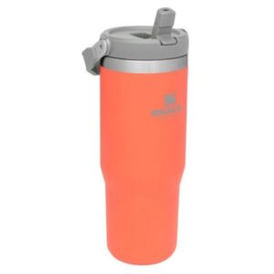 VASO STANLEY FLIP STRAW TUMBLER CORAL 887ML