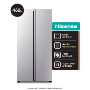 HELADERA HISENSE RS3N428NAD SBS SILVER