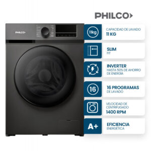 LAVA PHILCO PHLF111DGN2 11KG 1400RPM DARK SILVER