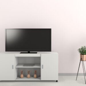 MESA DE TV TABLES 1400BM BLANCO