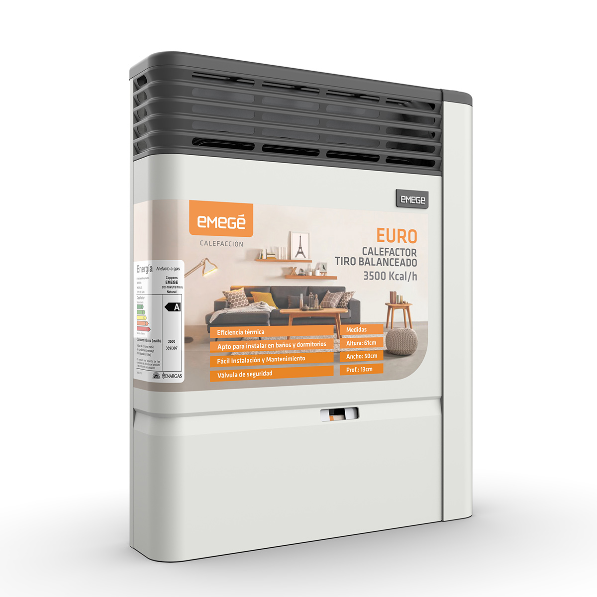 CALEFACTOR EMEGE TB EURO CE2135B 3500K
