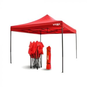 GAZEBO WAGGS GZBO05 3X3 ROJO