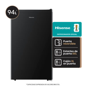 HEL HISENSE RS-12DRB BLACK BAJO MESADA