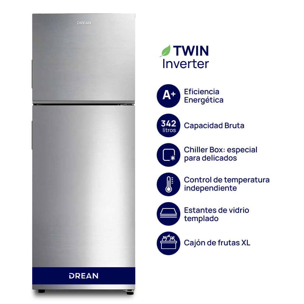 HELADERA DREAN RZN320PCARX0 SILVER