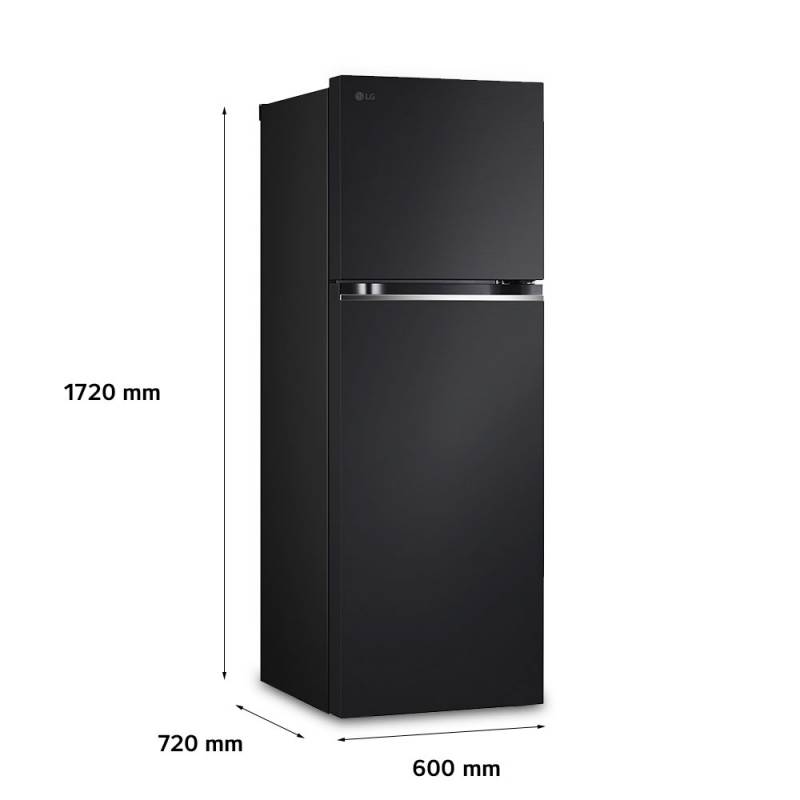 HELADERA LG VT34BPM NEGRA 335L
