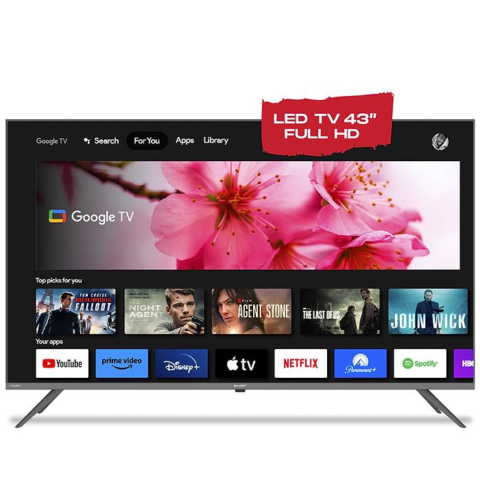 LED 43 SHARP 2T-C43FG6L SMART GOOGLE TV