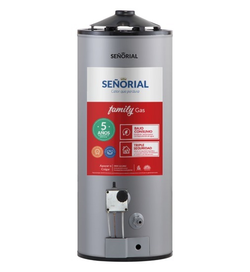TERMOTANQUE SEÑORIAL 85L TSZ85 FAMILY MG SUPERIOR APOYAR O COLGAR