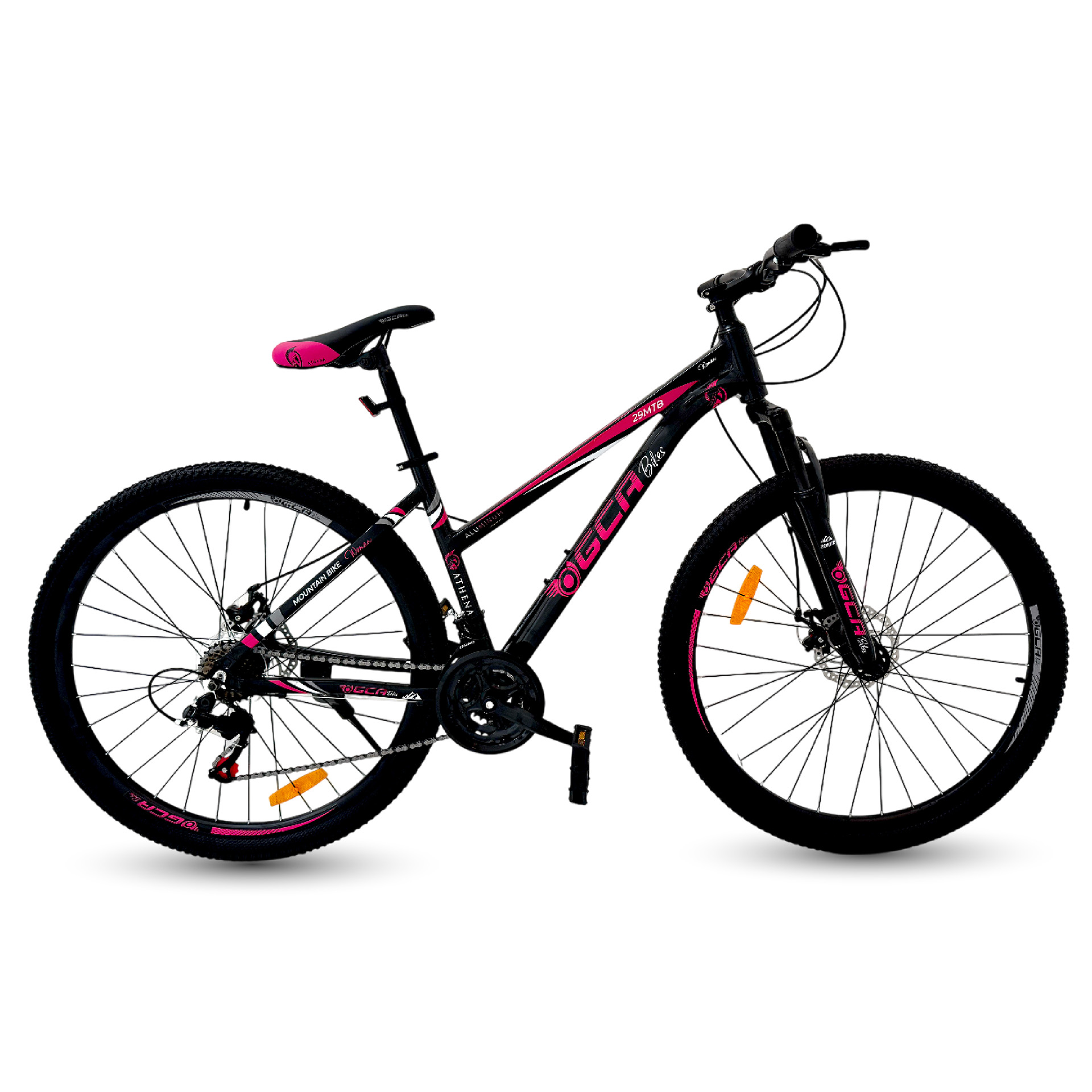 BICI R29 GCA ATHENA 02 DAMA NEGRA-ROSA