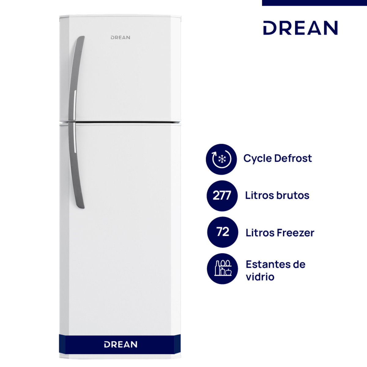 HELADERA DREAN HDR280F50B BLANCA