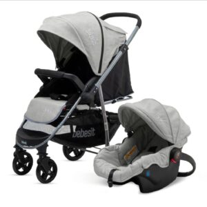 COCHE BEBE BEBESIT 1390TS-E GRIS CLARO