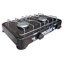 ANAFE BROGAS 2H NEGRA GAS NATURAL C/VALVULA