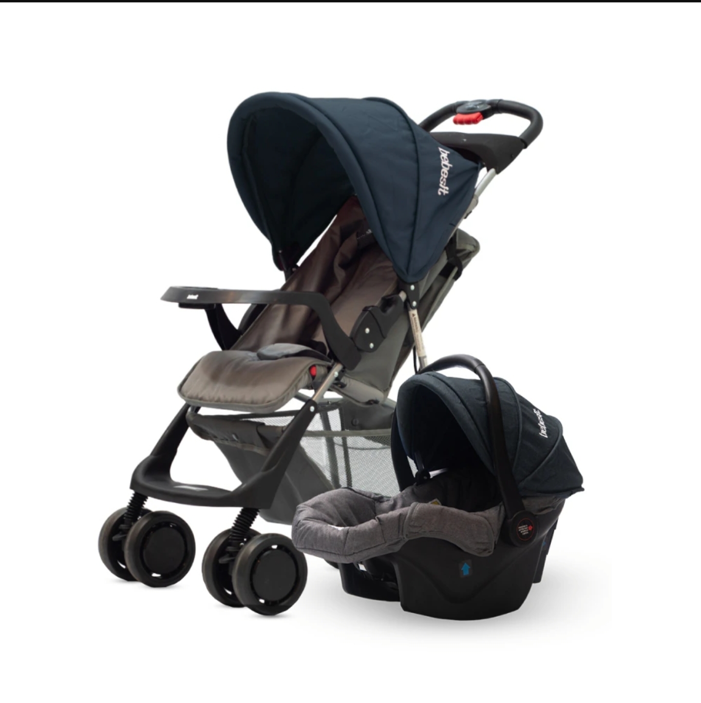 COCHE BEBE BEBESIT 1337TS-L GRIS OSCURO